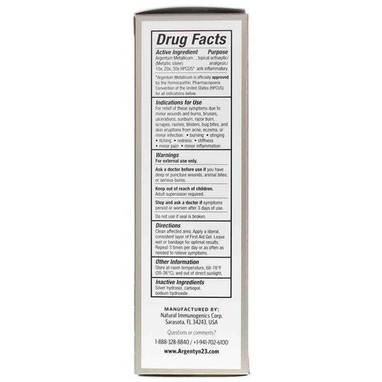 Professional Silver First Aid Gel, ARGT